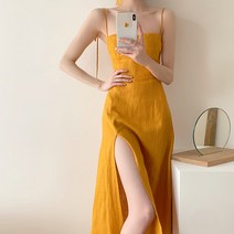 여성 린넨 셔츠형 반팔 여름 루즈핏 둥근카라 아이보리 데일리 롱 원피스