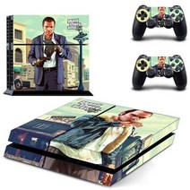 GTA5 GTA PS4 스티커 플레이 스테이션 4 스킨 데 커버 콘솔 컨트롤러 비닐, Light Black