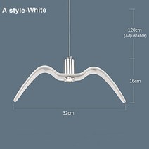 모던한 LED 펜던트 조명 실내 샹들리에 조류 램프 거실 바 기구 천장 행잉 라이트, 01 A style-White_02 웜 화이트
