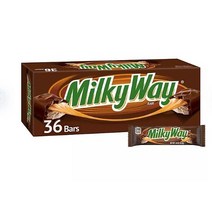 밀키 웨이 카라멜 초콜렛 캔디 바 대용량 1.84 X 36개입, 1.84g, 36개