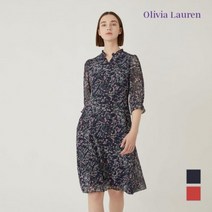 [올리비아로렌] 네크 변형 프린트 원피스 VOCOAYM4221 NC 창원