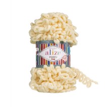 퍼피파인 극세사 털실 수면실 핑거니팅 뜨개실, 160 바닐라