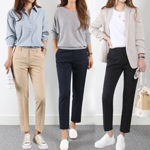 에이스하트 여성용 정장바지 S~3XL 키작녀 키큰녀 2가지 기장 빅사이즈 팬츠 리얼베이직슬랙스