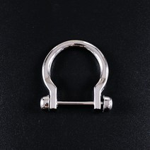 DIY 부자재 오메가링 O링 디링 D링 오링 ORING 가방 버클 퀼트 재료 금속 가방끈 손잡이 각링 실버, 1개