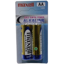 맥셀 알카라인 배터리 1.5V AA (LR6) AAA (LR3) 건전지 - 2알, LR6 AA - 2알