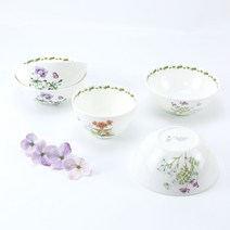 [한국도자기] 필드플라워 국그릇(대접)