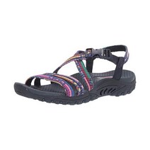 스케쳐스 SKECHERS 여성 레게슈미보호 우븐 스트래피 슬링백 샌들