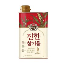 CJ 백설 진한참기름 500ml, 4개