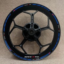 스즈키 오토바이 림 데칼 용 풀 세트 Gsxs750/S/750 S/R Gsx-S 750 S 로고 휠 허브 Gsxr750 반사 스, 13 GSX-S750, 13 GSX-S750