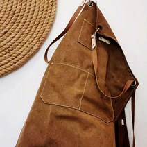 MY 내구성 강한 캔버스 빈티지 앞치마 카페, 네이비