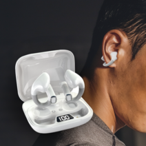 잇포미 어고노믹스 클립형 블루투스 이어폰, 화이트