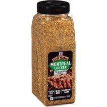 McCormick 그릴 메이트 몬트리올 치킨 시즈닝 23온스 해산물 육류용 마늘/양파/블랙레드페퍼/파프리카, 1.43 Pound (Pack of 1)