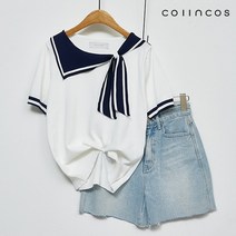 코인코즈 마린 데일리 심플 반팔 니트 (IY2MP4050)