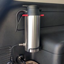 차량용 커피포트 다용도 전기 대용량 스텐 12V 24V, 24V 차량 전용  와이어 브라켓