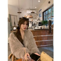 모피코트 밍크 자켓 명품 폭스 퍼 코트 인조 케이프 2022 겨울 모피 코트 여성용 짧은 여우 모피 코트 모피 모피 밍크 모 토 모피 작은 영
