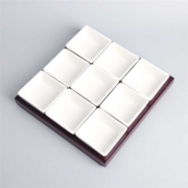 9칸 받침나눔접시 9절세트 구절판 칸칸접시 받침접시