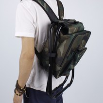 공장 직접 판매 해변 의자 야외 낚시 의자 등반 배낭 의자가 접힌 아이스 가방 의자가 될 수 있습니다., 위장 (36*29*41cm)