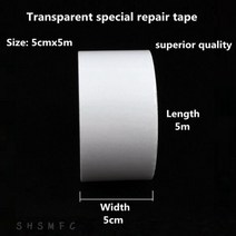 PE/PVC 방수포 특수 수리 테이프 방수 천 캔버스 접착 테이프 야외 천막 구멍 패치 접착 방수 테이프, 5cm width-5m long 6