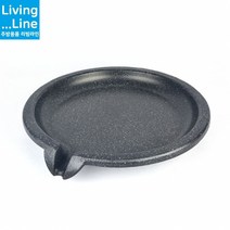강력한 5중 논스틱 코팅 원형 멧돌불판 순대 곱창 삼겹살 구이판 고급 원형 오리 불판 업소용 가정용 캠핑용 불판 로스 구이팬 캠핑 후라이팬, [LL] 원형멧돌불판-대-38cm