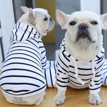 애완동물 강아지 고양이 후드티 스트라이프 의상 용품 봄여름가을 신상품 테디비곰 법투 의상, 295 화이트 블랙 스트라이프 후드