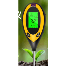 토양 땅 산도 수분 측정기 비옥도 PH 감지기 테스터, pH 습도 비옥도 측정