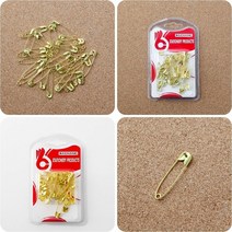 골드 옷핀 30P 3.5CM 옷가게용품 항아리옷핀, 30개