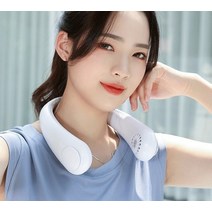 날개 없는 넥 밴드 선풍기 휴대용 미니 목선풍기 목걸이형 핸디 KC인증 A206, 랜덤