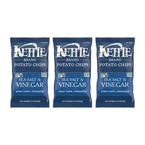 케틀브랜드 포테이토 칩 씨 솔트 & 비니거 글루텐 프리, 142g, 3개