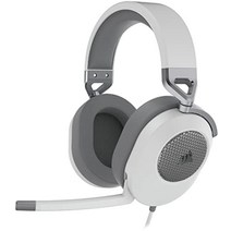 무선헤드셋 게이밍 corsair hs65 Surround ca 9011271 ap corsair surround 0.1인치(3.5mm) 커넥터 게임용 mac ps5 ps4 호환, 하얀, 서라운드