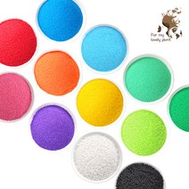 칼라모래 15kg 화분멀칭 마감 조경 테라리움 인테리어, 주황, 15000g, 1개