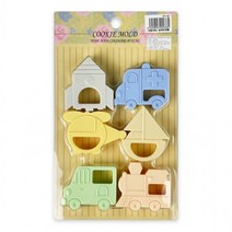 에코양행 자동차 입체 모양틀 6P 쿠키틀 쿠키커터 -D, 상세페이지 참조