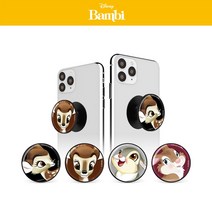 디즈니 밤비 스마트톡 그립톡 스마트폰 거치대, 없음, 그레이 덤퍼