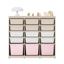 한샘 샘키즈 수납장 1305 뉴트럴컬러, A형 크림화이트_베이지베이비핑크(A)