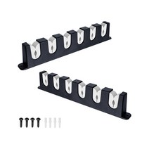 낚싯대 디스플레이 랙 공간 절약형 스크래치 방지 6-로드 브래킷 플라스틱 야외 안정적인 보관 주최자 지하실, 유형5, 회색