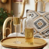 GU 시간 규모 컵 스타일 크리 에이 티브 높은 붕 규산염 내열성 유리 휴대용 휴대용 작은 신선한 마시는 컵, 차가운추출병+잔샴페인컵