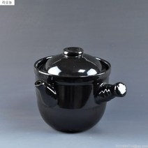 라오농 전통 약탕기 한약 약달이기 냄비 한약달이기 도자기, T06-올블랙 빅사이즈(3리터)