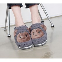 류앤샵 양순이 뽀글이 털실내화 털거실화 사무실슬리퍼 포근한 룸슈즈, 그레이