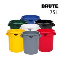 [브루트] BRUTE 벤티드75L - 원형컨테이너, 화이트, 1개