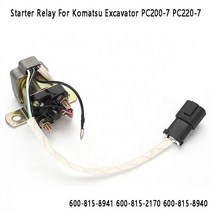 스타터 릴레이 굴삭기 시작 스위치 6008158941 6008152170 6008158940 Komatsu 굴삭기 용 PC2007 PC2207, [01] As shown