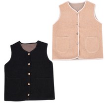 미루나무 2장 겨울 여성 뽀글이 후리즈 조끼 베스트 에쎄르