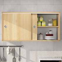 주방 여닫이 벽장 그릇장 수납장 찬장 컵 선반 캐비닛, 싱글ㅣ120x30x30cmㅣ라이트월넛