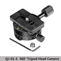 카메라 퀵릴리즈 팔래이트 BEXIN-360 ° 삼각대 헤드 카메라 퀵 릴리스 클램프 슈팅 RRS/Arca-스위스 플레, 02 QJ-01-S