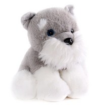 무속성솜인형 귀여운 플러시 테디 강아지 허스키 슈나우저 골든 리트리버 장난감 1 개 20CM 러블리 미니, 02 B
