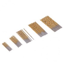 QDY 5 드릴 드릴 오거 오거 목공 도구 플라스틱 철 금속 및 알루미늄 합금, 1.0mm-3.0mm, 실버 황금, HSS