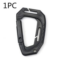 백패킹장비 캠핑의자 텐트경량팩 듀랄루민팩 경량팩 텐트 야외 중간 전술 Carabiner ITW 몰리 버클 훅 배낭 몰 시스템 D 군사 캠핑 등산 액세서리, [01] 1PC Black