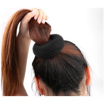 당고머리 똥머리 도넛 헤어 링 올림머리 스타일 매직, 당고머리BL03250검정소