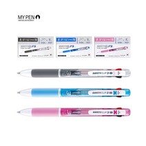 마이펜 세이프티클립 3색 유성 볼펜 0.7mm 12자루, 0.7mm 라이트 블루