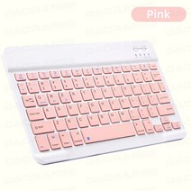 아이패드 미니키보드 10 인 무선 블루투스 키보드 태블릿 iPad 아이폰 호환 고무 키캡 스마트 폰 안드로이드 iOS 윈도우즈용 충전식, [06] Portuguese, [04] Keyboard 4