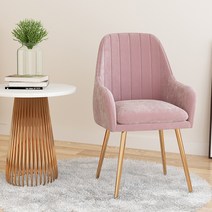 Meainna 북유럽 의자 등받이의자 인테리어의자 스웨이드의자 카페 업소용 네일샵 감성의자 예쁜의자 원룸 신혼가구, 레이크블루