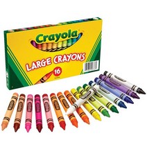 크레욜라 굵은크레용16색(리프트박스형) 유아용크레용